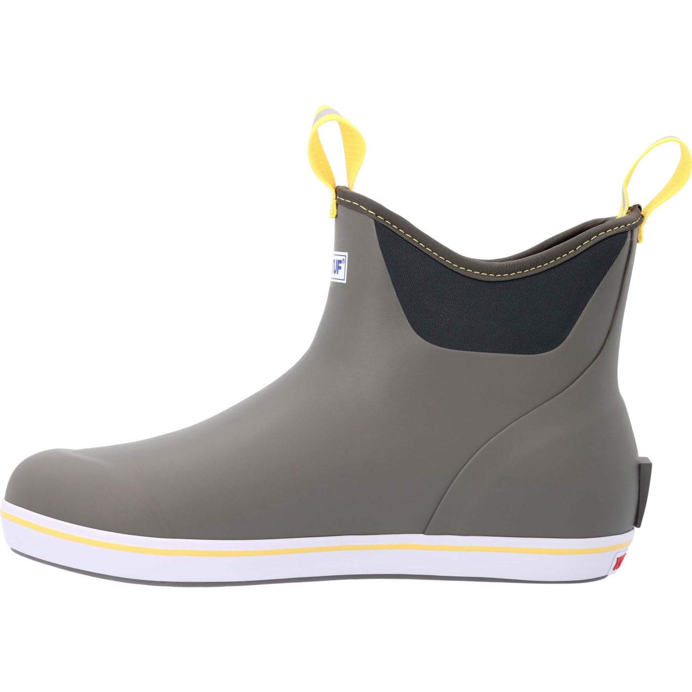 Xtratuf Men's 6 Inch Ankle Deck Boot Gray/Yellow 12