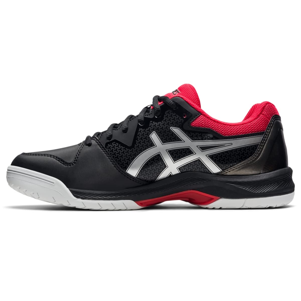 ASICS Men's Gel-Dedicate 7 Tennis Shoes, 9, Black/Pure Silver