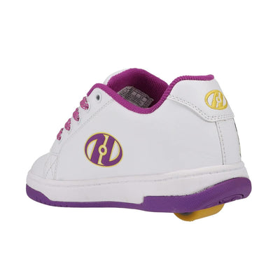 HEELYS Youth Kids Split Rugrats Wheels Skate Sneaker Shoes 7 Big Kid White/Purple/Yellow