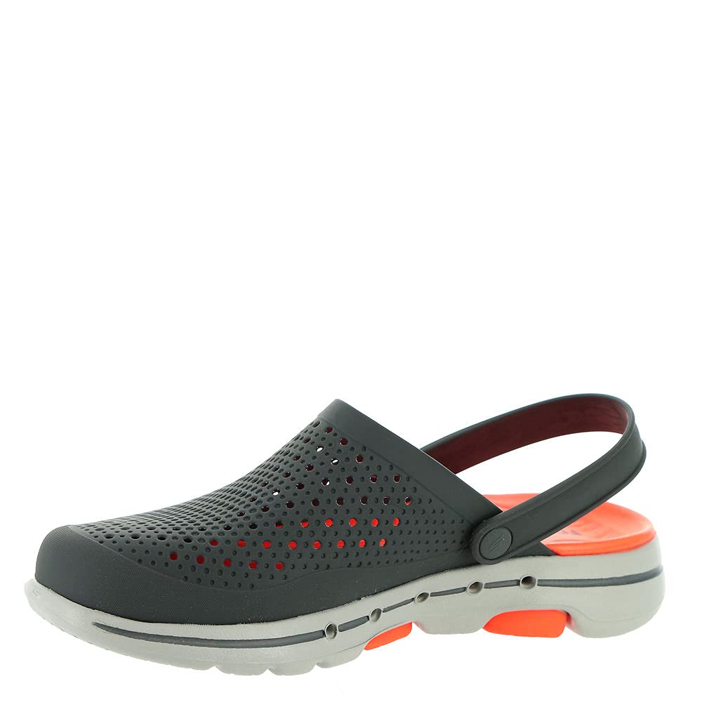 Skechers Men's Foamies: Gowalk 5 Astonished Clog 10.5 Charcoal/Orange