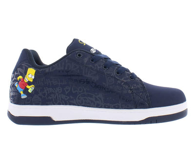 HEELYS Men's The Simpsons Split Wheels Skate Sneaker Shoes (11, Numeric_11) Navy Canvas