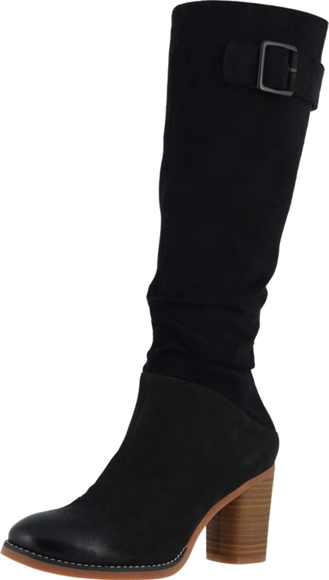 Softwalk Women's Knox Fashion Boot, Black Nubuck, 7.5 W US