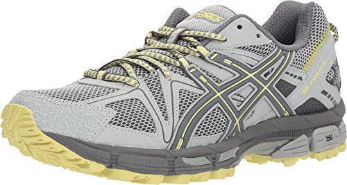 ASICS Women's Gel-Kahana 8 Mid Grey/Carbon/Lime Trail Running Shoe 6 M US