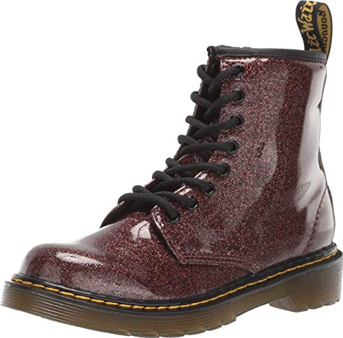 Dr. Martens Kid's Collection Girl's 1460 Glitter (Little Kid/Big Kid) Rose Brown Coated Glitter Pu 2 UK (US 3 Little Kid) M