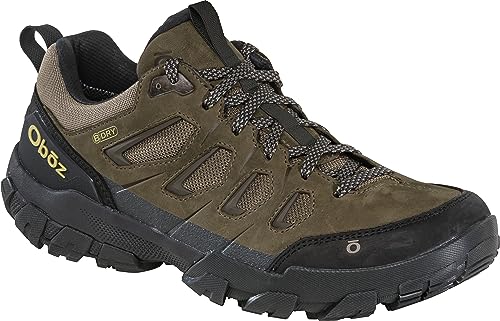 Oboz Men's Sawtooth X Low B-Dry Hiking Shoes, Sediment, 13