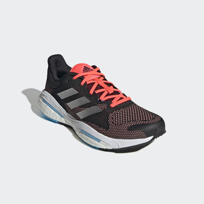 adidas Men's Solarglide 5 Sneaker 8 Carbon/Silver Metallic/Turbo