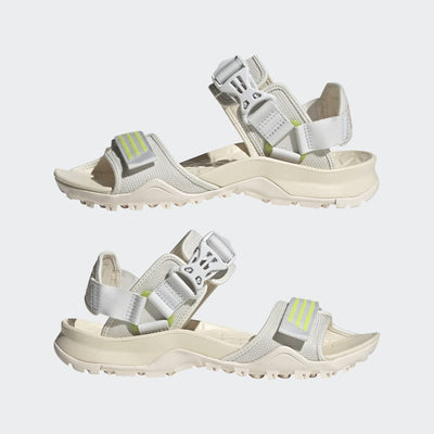 adidas Unisex Terrex Cyprex Ultra DLX Sandals, Wonder White/Pulse Lime/Crystal White, 12 US Men