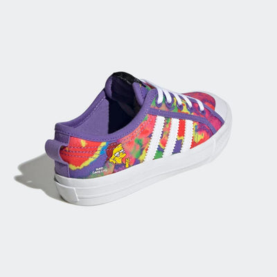 adidas Nizza Shoes Kids' 2 Big Kid Core Black/Cloud White/Purple Rush