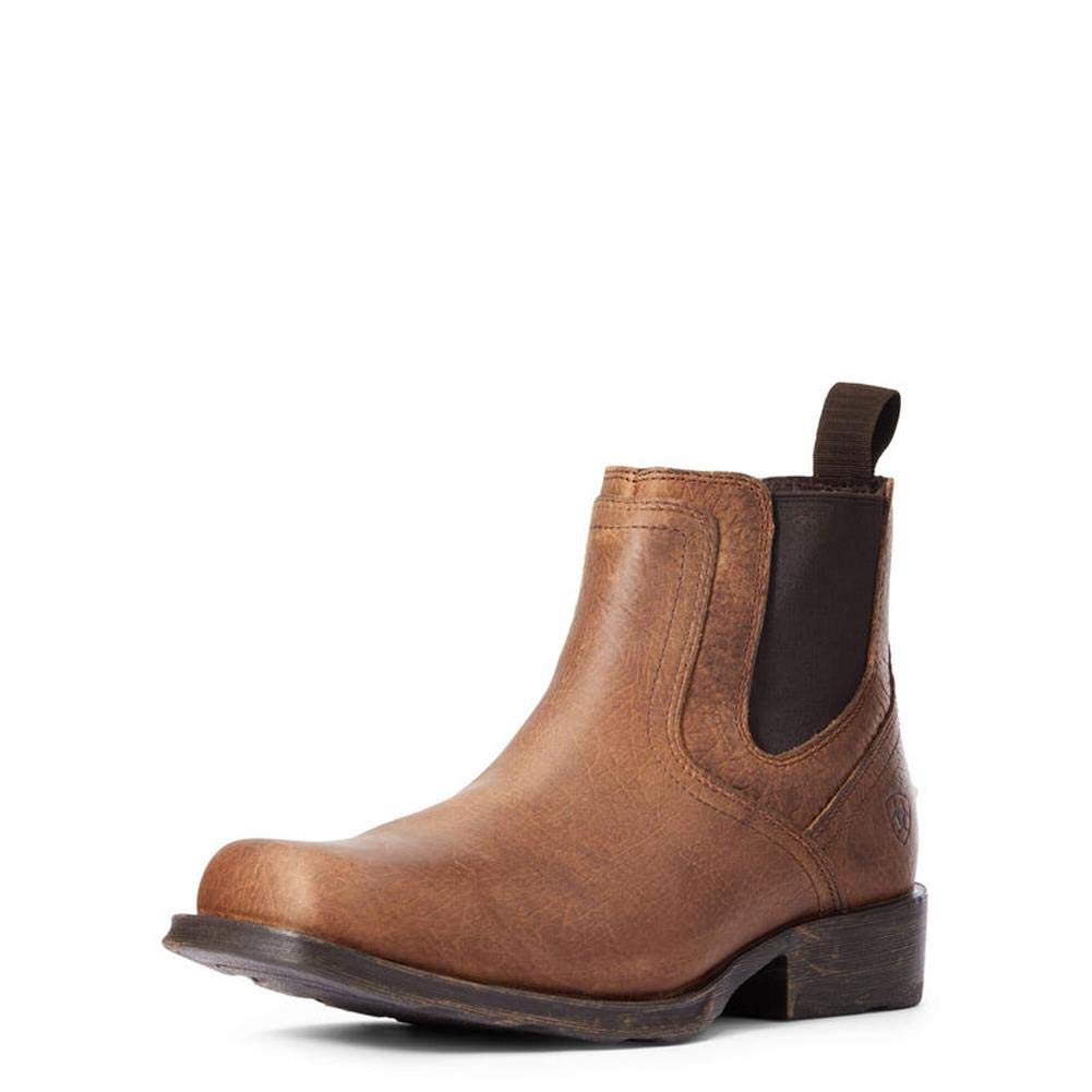 ARIAT Men's Midtown Rambler Chelsea Boot Square Toe Brown 8.5 D(M) US