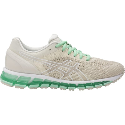 ASICS Women's Gel-Quantum 360 Knit Running Shoes, Birch/Cream/Ice Green, 8.5 M US