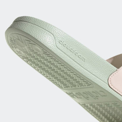 adidas Women's Adilette Slide 6 Wonder Quartz/Pulse Mint/Linen Green