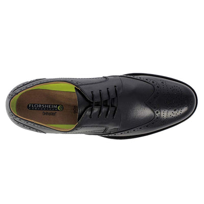 Florsheim Men's, Midtown WingtipToe Oxford 9.5 Black Smooth