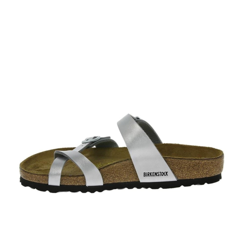 Birkenstock Women's Flip Flop Sandals, Silver Birko-Flor&Trade, 5.5 UK