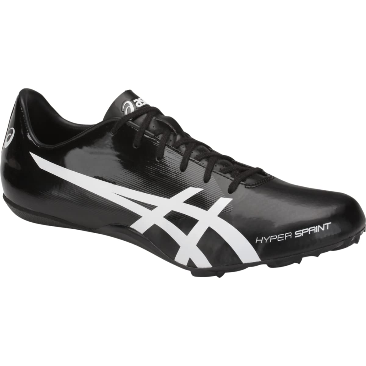 ASICS Men's Hyper Sprint 7 Track & Field Shoe, Black/White, 10 M US