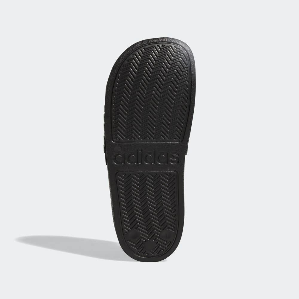 adidas Adilette Shower Slides, Core Black/White/Core Black, 6 US Unisex Big Kid