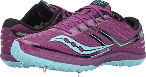 Saucony Women's Kilkenny XC7 Spike, Purple/Blue, 5 B