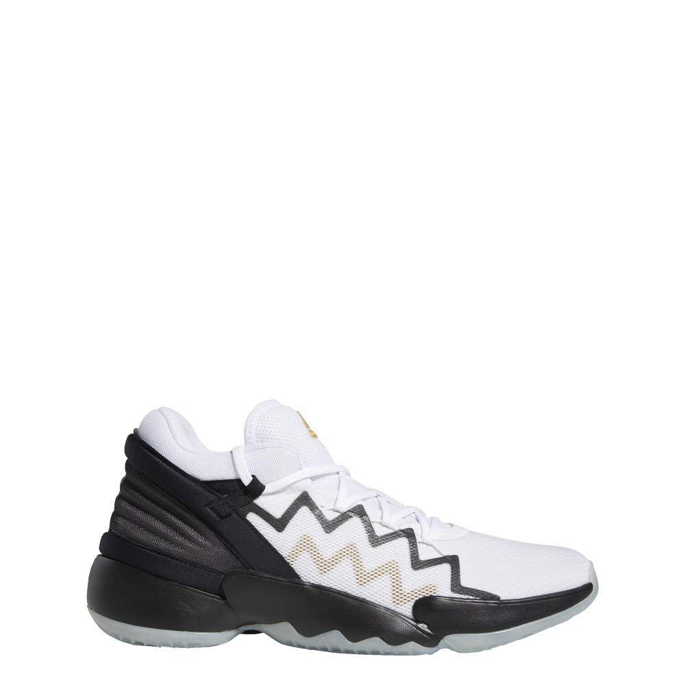 adidas Men's D.o.n. Issue 2 Basketball Shoe 9 Cloud White/Core Black/Gold Metallic