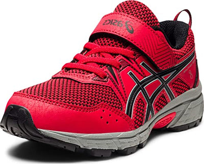 ASICS Kid's PRE Venture 8 Pre-School Running Shoes, K13, Electric RED/Black