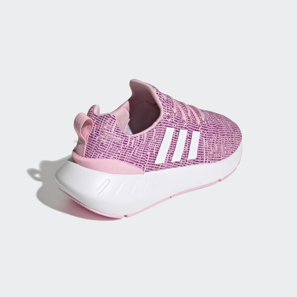 adidas Unisex-Child Swift Run 22 Sneaker 4 Big Kid True Pink/White/Vivid Pink