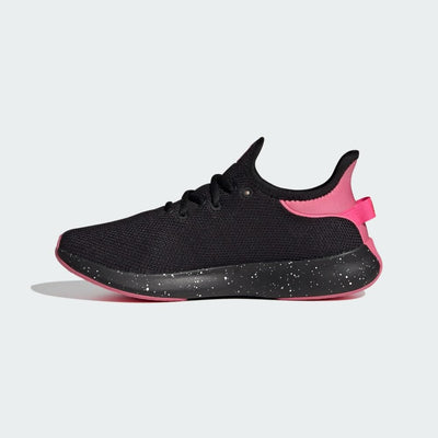 adidas Women's Cloudfoam Pure Sportswear Sneaker 5.5 Core Black/Pink Fusion/Lucid Pink