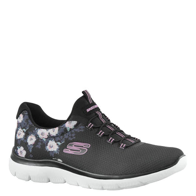 Skechers Sport SummitsPerfect Blossom Sneaker Womens Sneaker 8 BM US BlackMultiFloral