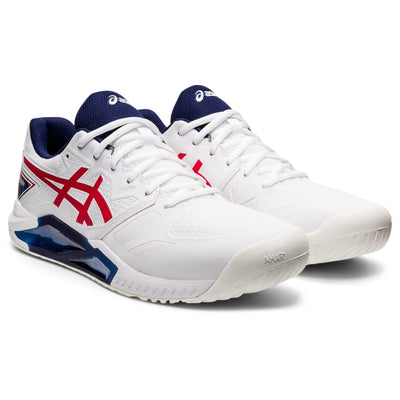 ASICS Gel-Challenger 13 Tennis Shoe White/Classic Red 11.5 D (M)