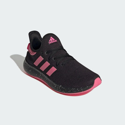 adidas Women's Cloudfoam Pure Sportswear Sneaker 5.5 Core Black/Pink Fusion/Lucid Pink