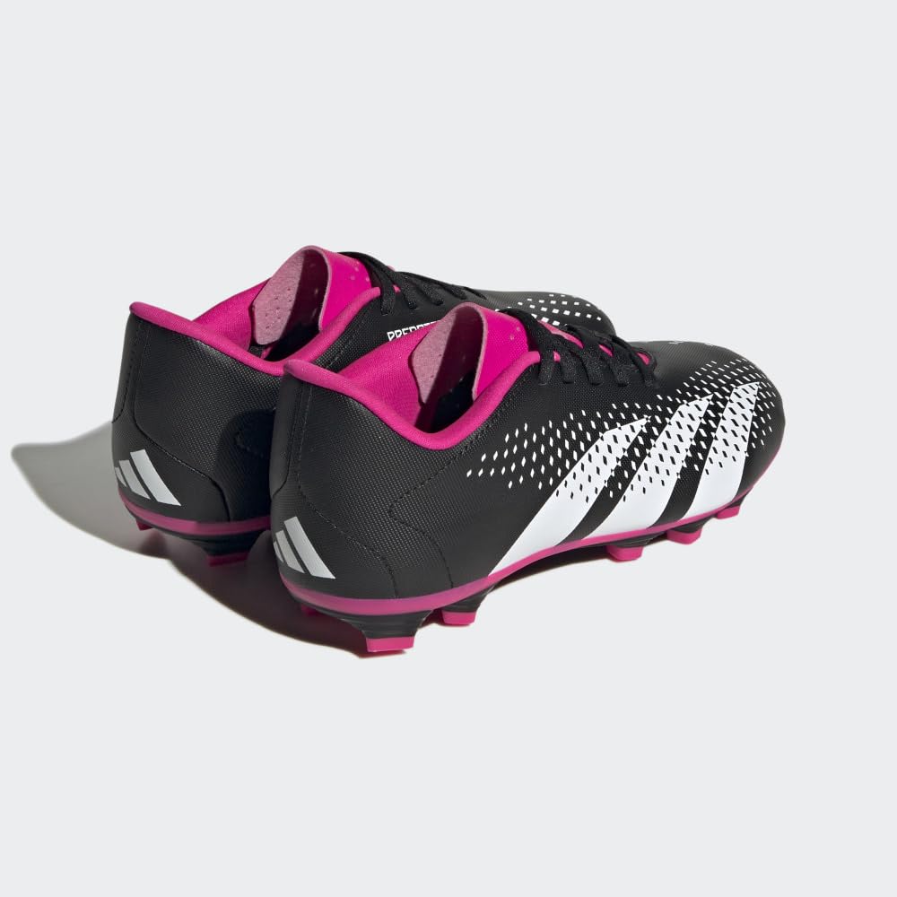 adidas Predator Match Unisex-Child Shin Guards Accuracy.4 Flexible Ground Black/White/Team Shock Pink 4.5