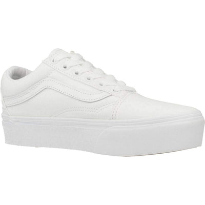 Vans Mens Old Skool Platform True White Size 4