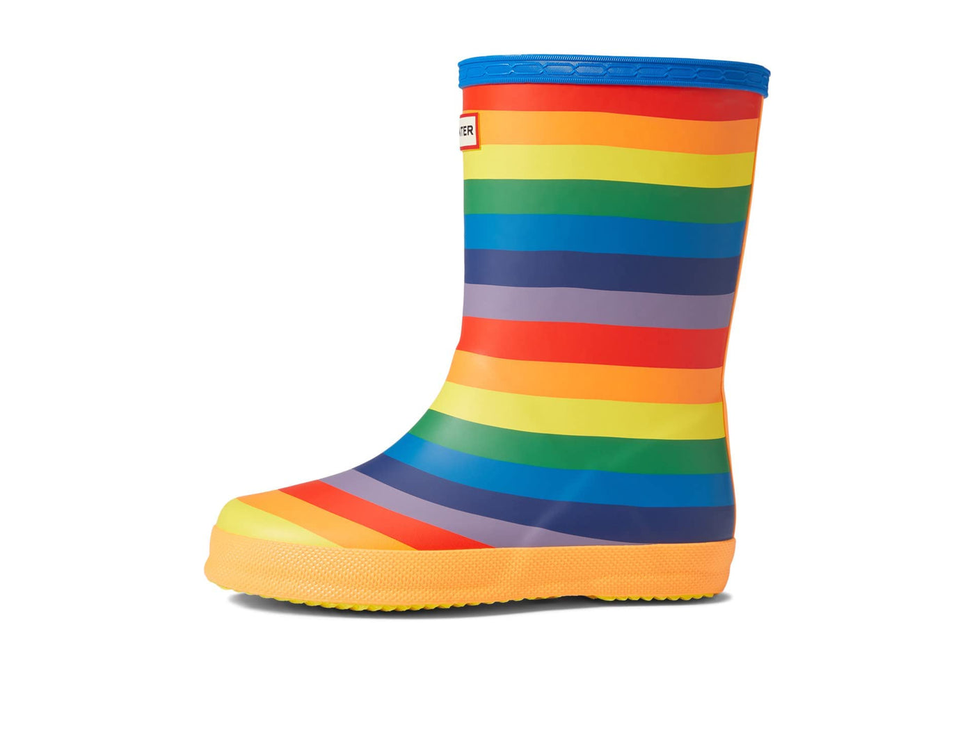 Hunter Little Kids Original First Classic Rainbow Print Rain Boot, Multicoloured, 12