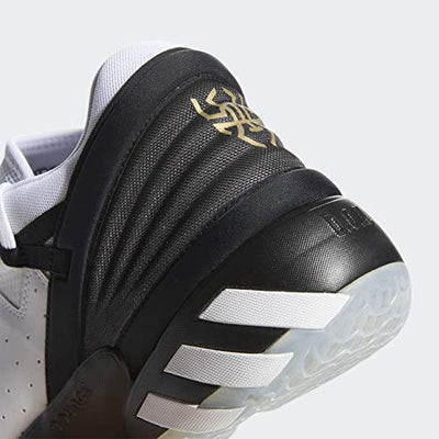 adidas Men's D.o.n. Issue 2 6.5 Cloud White/Core Black/Gold Metallic