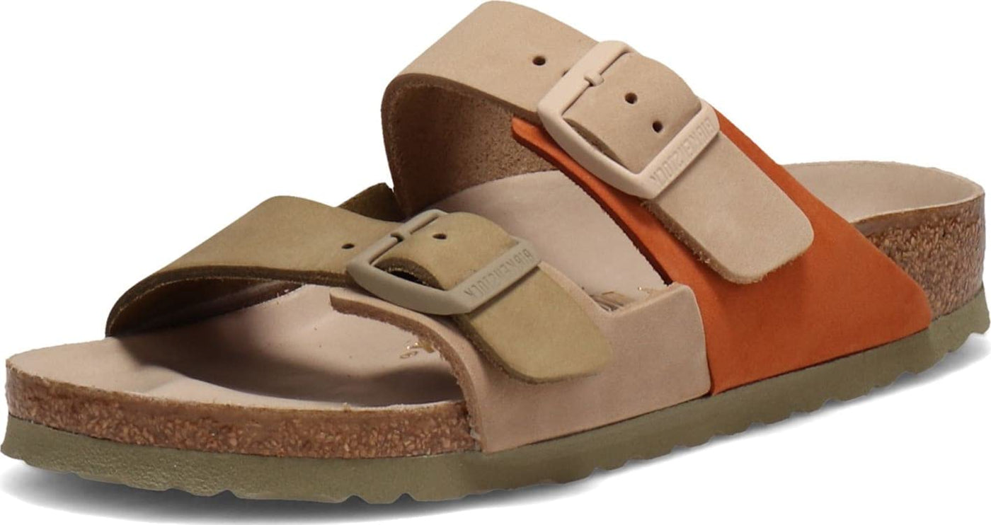 Birkenstock Women's Arizona Split Hex Sandals, Hex Sand Khaki, Tan, 5 Medium US