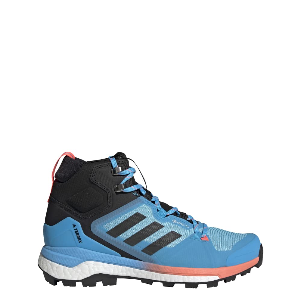 adidas Women's Terrex Skychaser 2 Mid Gore-TEX Hiking Shoes 6 Sky Rush/Grey Six/Acid Red