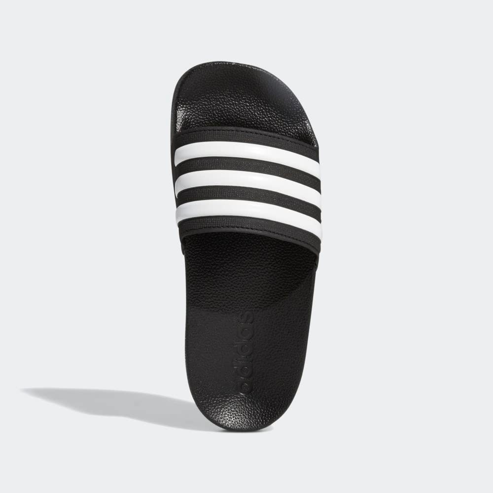 adidas Adilette Shower Slides, Core Black/White/Core Black, 6 US Unisex Big Kid