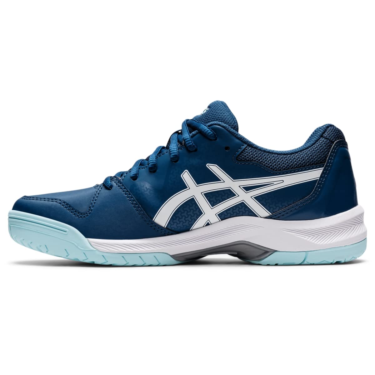 ASICS Women's GEL-DEDICATE 7 Tennis Shoes, 5, LIGHT INDIGO/WHITE