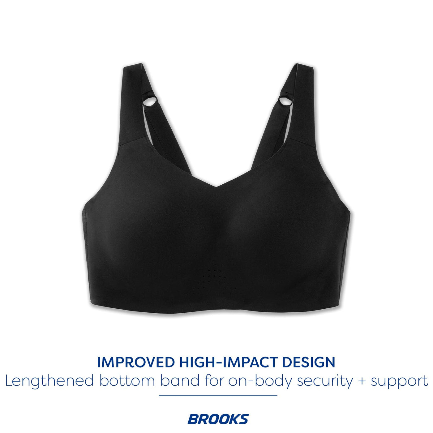 Brooks Women's Underwire Sports Bra for High Impact Running, Workouts & Sports with Maximum Support - Black - 42DD