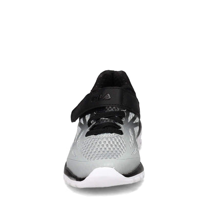 Fila Boy's, Speedstride 20 Strap Sneaker - Little Kid Grey Black