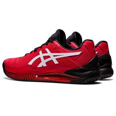 ASICS Men's Gel-Resolution 8 Tennis Shoes, 15, Electric RED/White