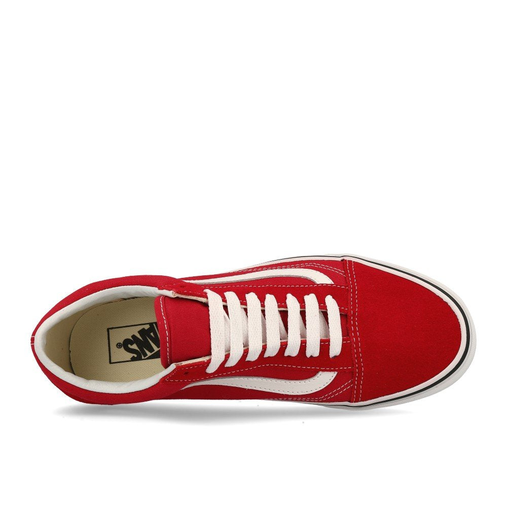 Vans Unisex Low-Top Sneaker, Crimson True White, 10.5 US Men