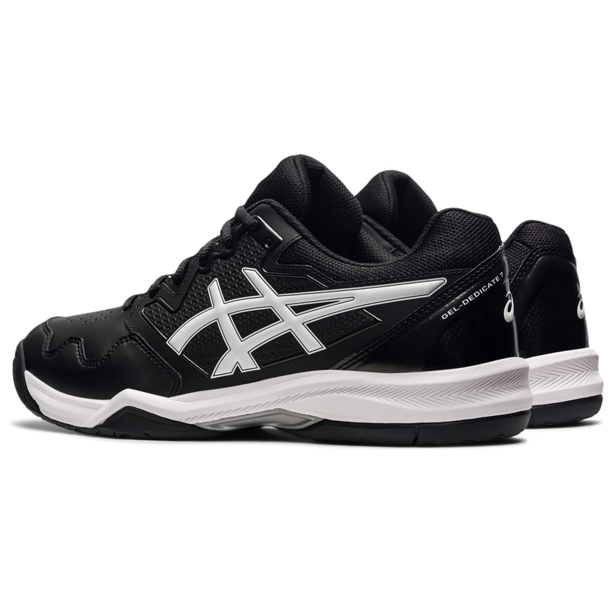 ASICS Men's Gel-Dedicate 7 Tennis Shoes, 14, Black/White