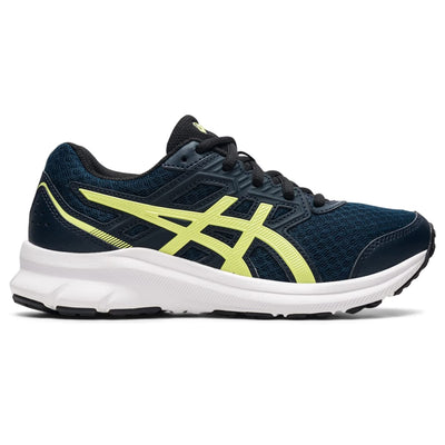 ASICS Kid's JOLT 3 Grade School Running Shoes 4 Big Kid Yellow,blue