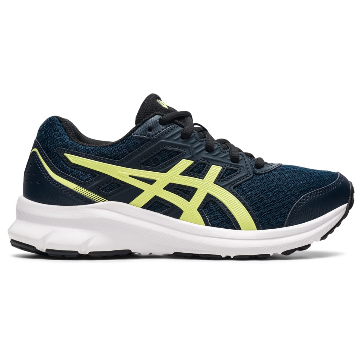 ASICS Kid's JOLT 3 Grade School Running Shoes 6.5 Big Kid Yellow,blue