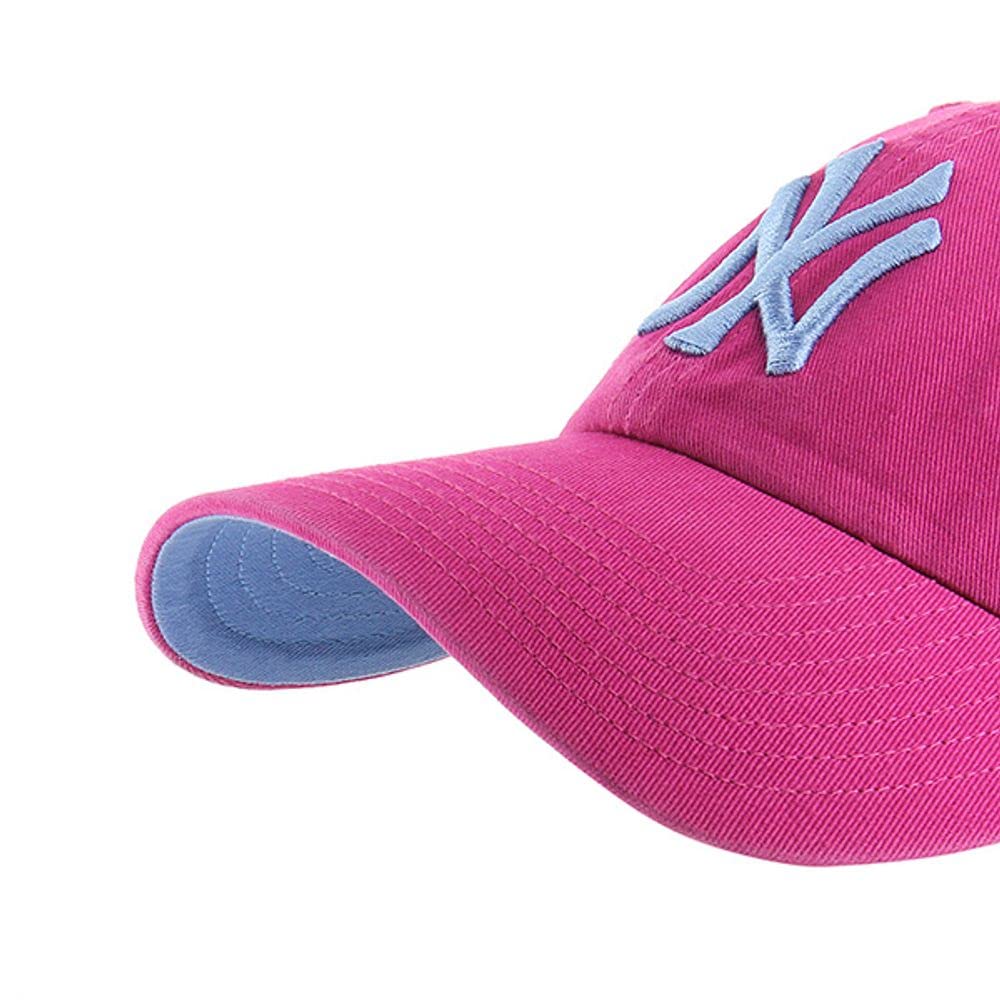 47 New York Yankees Ballpark Clean Up Dad Hat Baseball Cap - Orchid Pink One Size