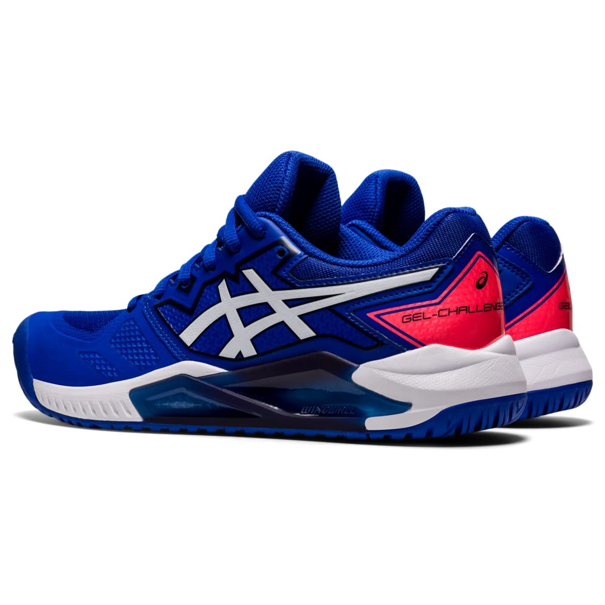 ASICS Women's Gel-Challenger 13 Tennis Shoes, 6, Lapis Lazuli Blue/White