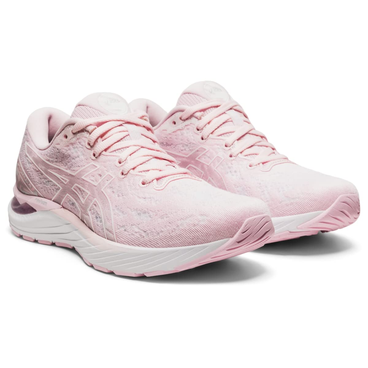 ASICS Women's Gel-Cumulus 23 Running Shoes, 9, Pink Salt/White