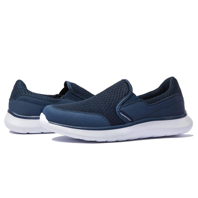 NewDenBer Sport Men's Casual Lightweight Slip-On Walking Shoe Sneakers 15 Dark Blue