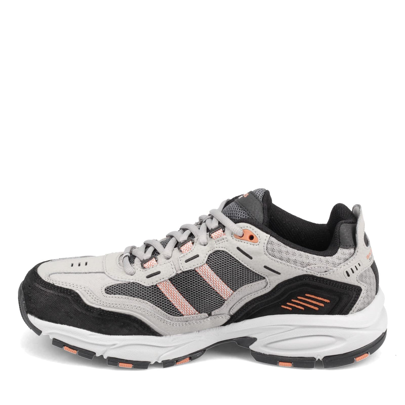 Skechers Men's Vigor 2.0 Nanobet Oxford, Gray/Orange, 10 2E US