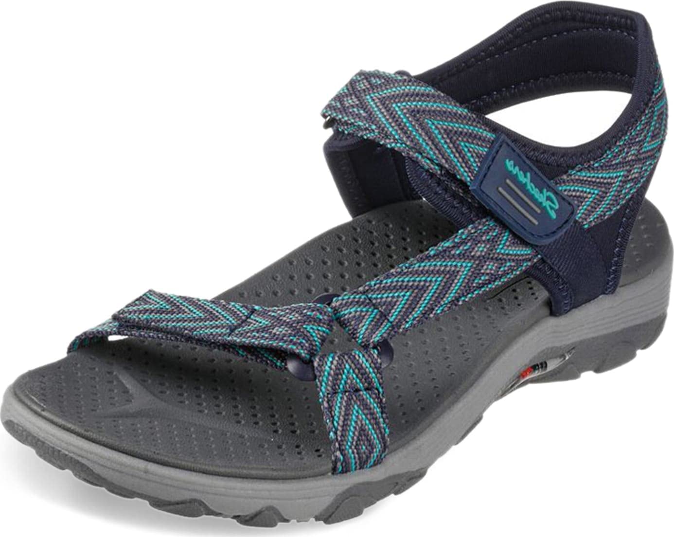 Skechers Arch Fit Reggae - Grounded Navy/Teal 6 B (M)