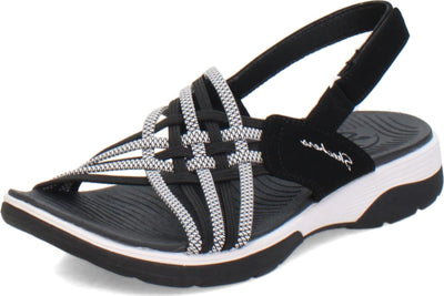 Skechers Women's Archfit Reggae Sport hometown 6 Black/White