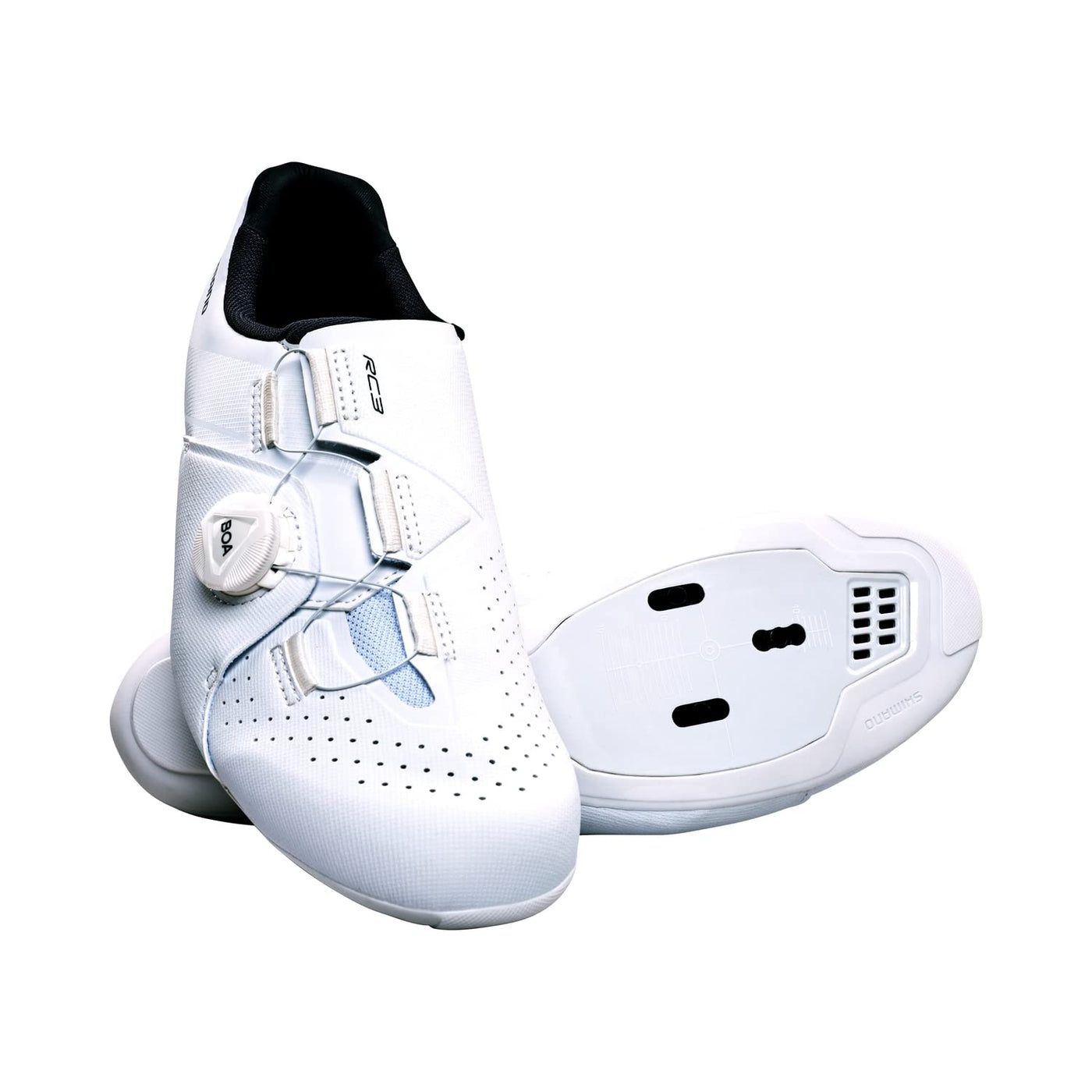 SHIMANO SH-RC300 Value-Packed Road Cycling Shoe, White, 11-11.5 Men (46 EU)